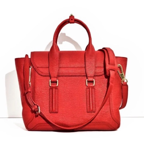 Authentic 3.1 Phillip Lim Red Medium Pashli Satchel - Picture 7 of 7